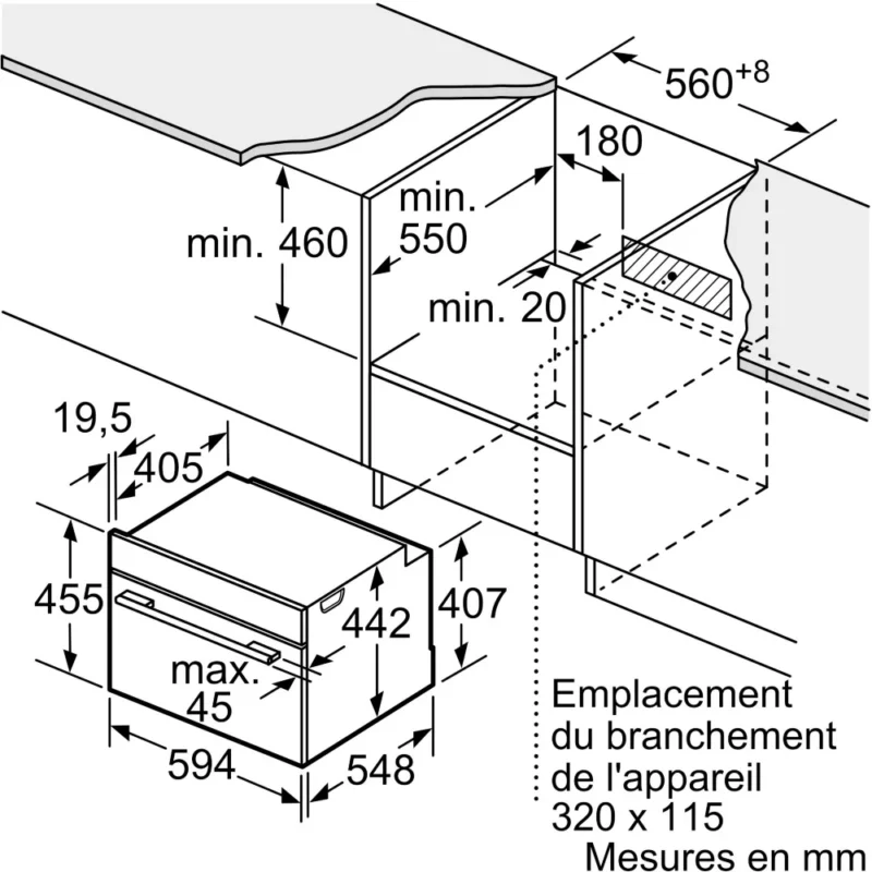 Micro ondes combiné encastrable SIEMENS CM776G1B1 Série iQ700 VarioSpeed – Image 4