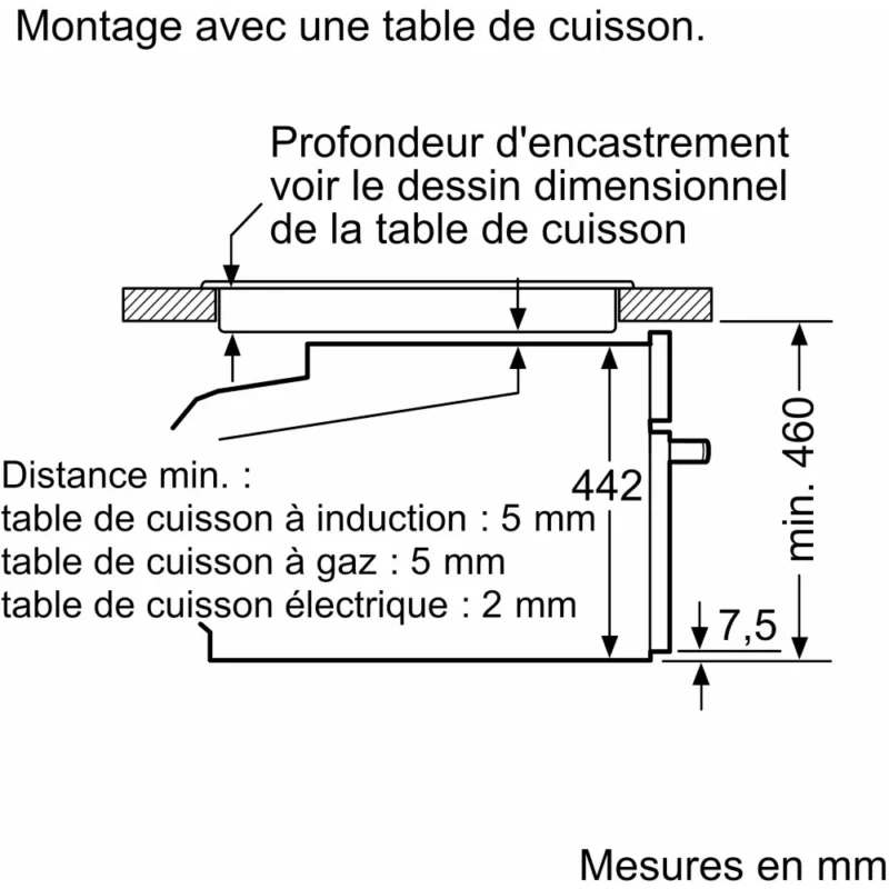 Micro ondes combiné encastrable SIEMENS CM776G1B1 Série iQ700 VarioSpeed – Image 3