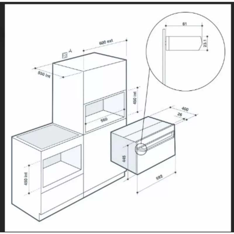Micro ondes encastrable MIELE M 2240 SC – Image 6