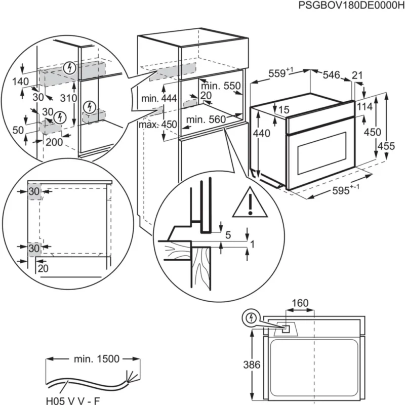 Micro ondes grill encastrable AEG KME721880M – Image 7
