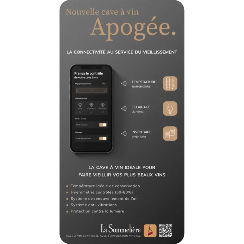 Cave à vin vieillissement LA SOMMELIERE APOGEE150 – Image 12