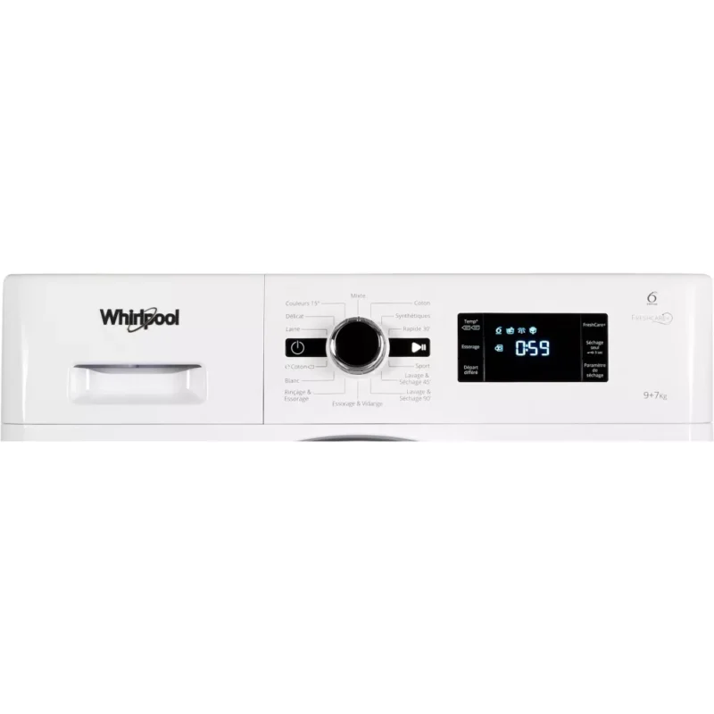 Lave linge séchant hublot WHIRLPOOL FWDG97168BXFR – Image 13