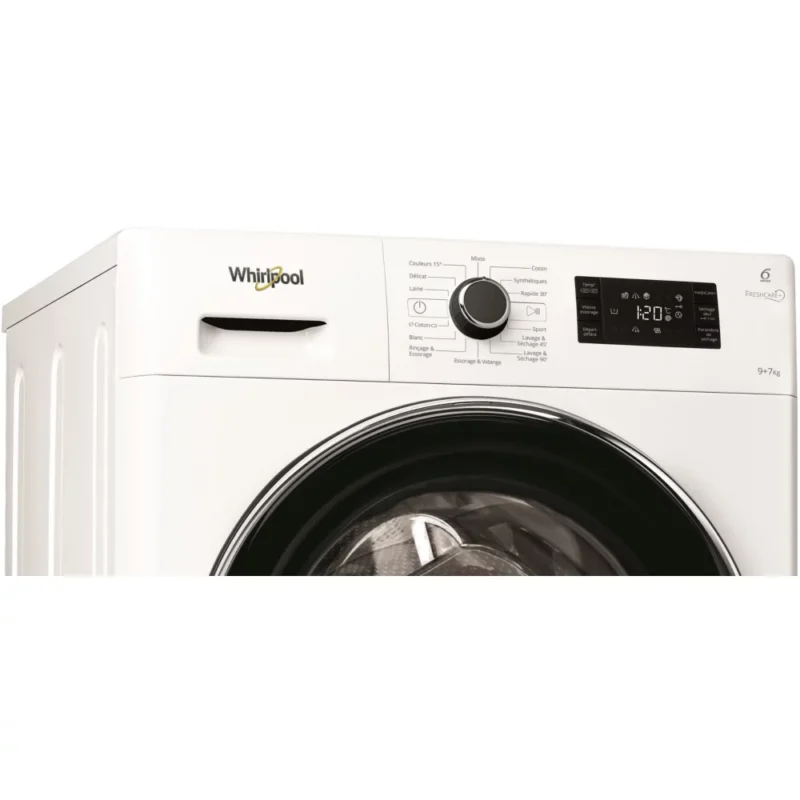 Lave linge séchant hublot WHIRLPOOL FWDG97168BXFR – Image 16